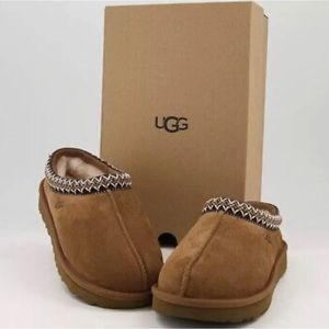 Women's UGG Tasman Slipper  Chestnut Color Fleece Lined Shoe Brown 5955-CHE